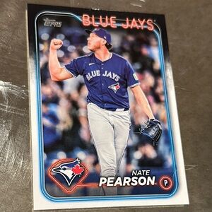 Topps Blue Jays Nate Pearson Card - Blue and White
